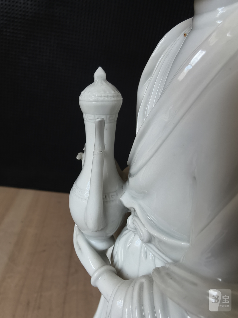 A Dehua figurine of an immortal with a deer and a jug - 图13